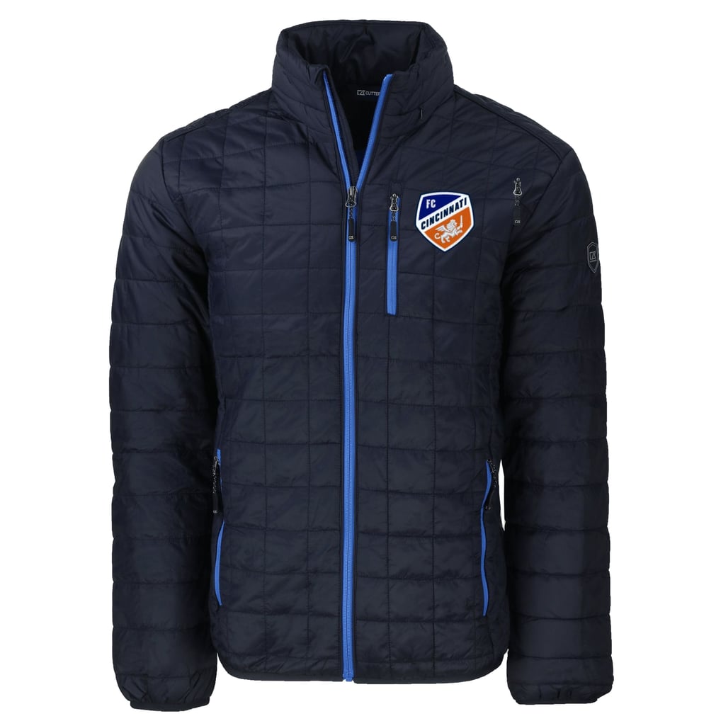  FC Cincinnati Cutter & Buck Rainier PrimaLoft Eco Insulated Full-Zip Puffer Jacket - Navy